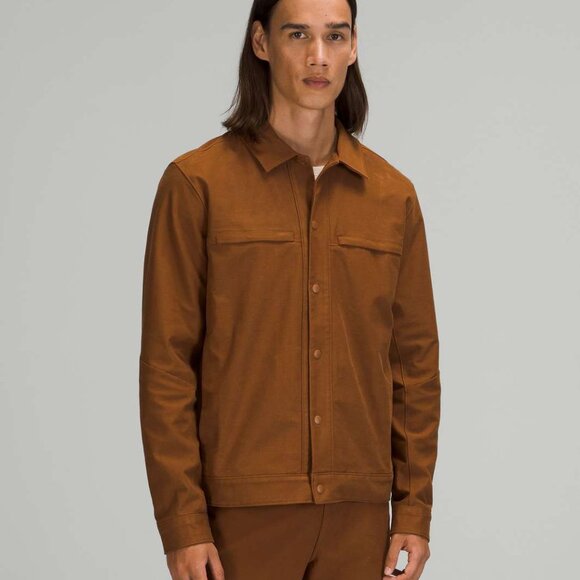 Lululemon Men's Copper Brown City Excursion Snap Front Denim Jacket Size M